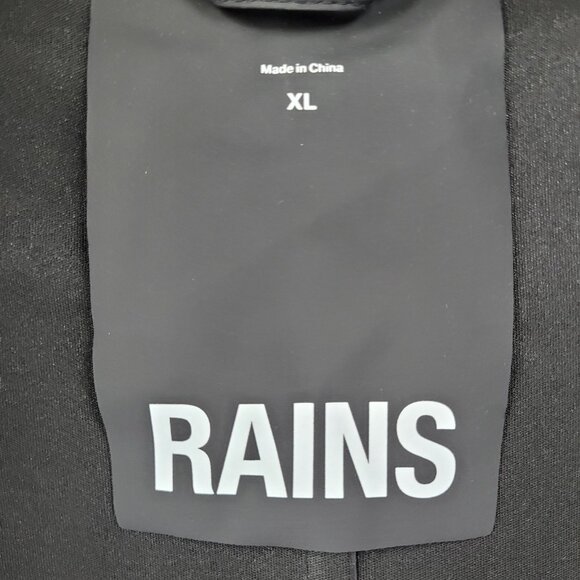 T Mobile Advertising Black RAINS Hooded Lightweight Rain Jacket Coat Size XL - Picture 3 of 16